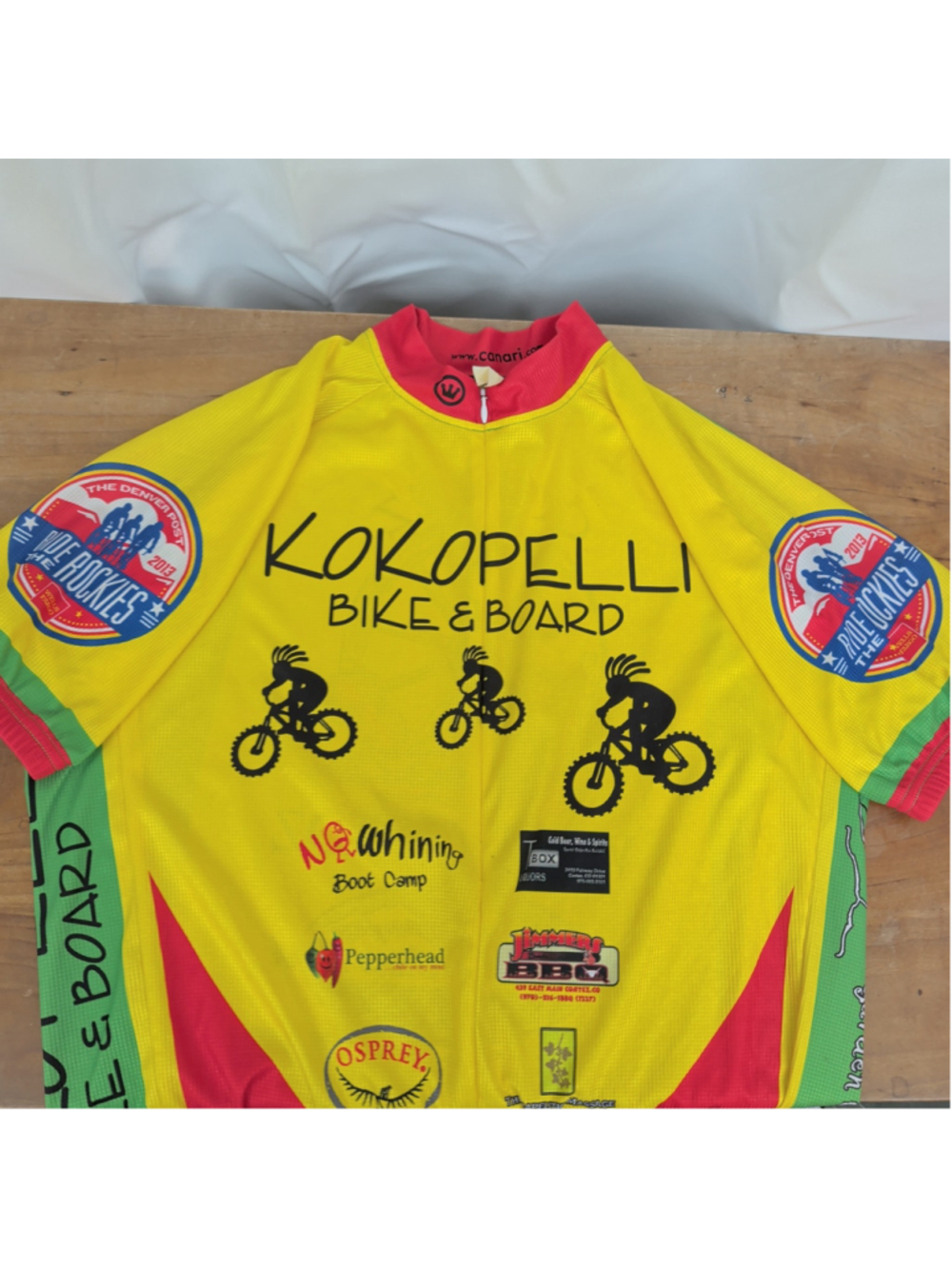 Kokopelli Bikes 2013 Ride The Rockies Canari USA made Cycling Jersey Large.